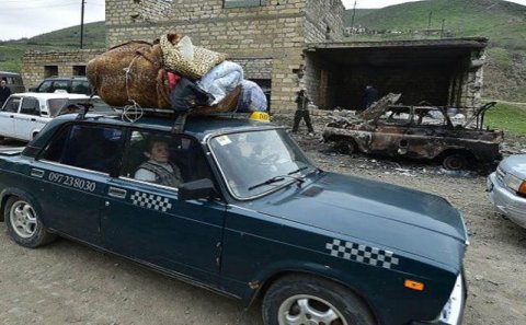 Ermənilər Talış kəndini boşaldırlar - FOTO