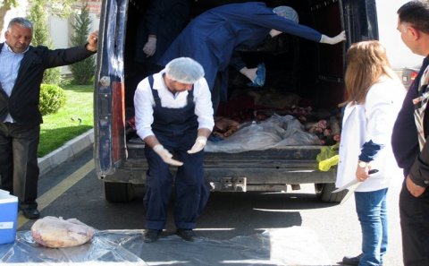 Bakıda mənşəyi məlum olmayan xeyli miqdarda heyvan əti aşkarlanıb