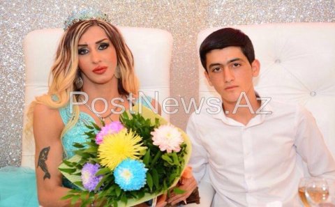 Bakıda qeyri-adi mərasim - Transseksual gənc oğlanla nişanlandı (Fotolar + Video)