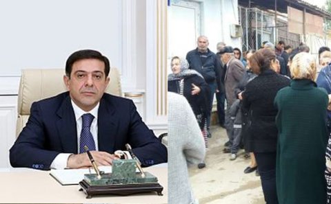 İcra başçısının maxinasiyası etiraza səbəb oldu — FOTOLAR