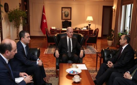 Əli Həsənov Türkiyə baş nazirinin müavinləri ilə görüşüb