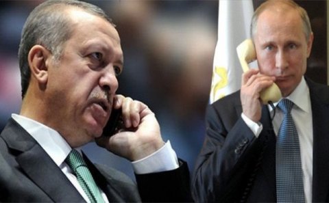 Ərdoğan Suriya ilə bağlı Putinə zəng vurdu