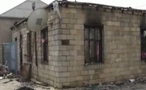 Bakıda bəy və gəlin evə daxil olan kimi partlayış oldu - Video