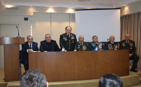 Azərbaycan Memarlıq və İnşaat Universitetində veteranlarla görüş keçirilmişdir