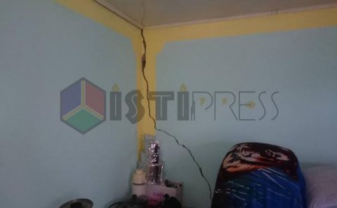 Partlayan qaz borusunun ziyan vurduğu evlər (FOTOLAR)