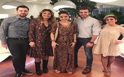 ATV-nin məşhur aparıcıları Leyla Əliyeva ilə - FOTO