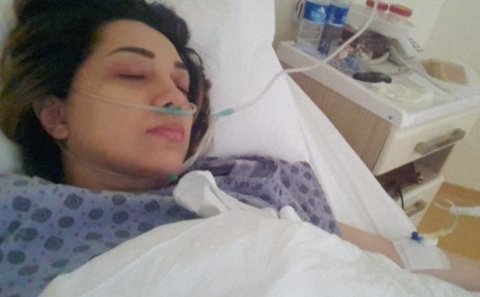 8 aylıq hamilə müğənni xəstəxanalıq oldu - foto