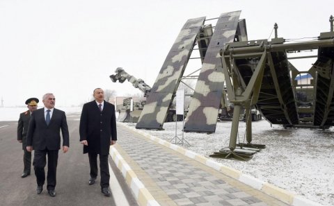 Prezident “N” saylı hərbi hissəsində Əsgəri-Məişət Kompleksinin açılışında - FOTO