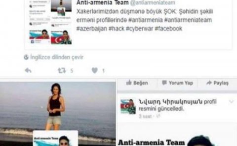 Şəhidimizin fotosu erməni profillərində - FOTOLAR
