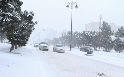 Azərbaycanda ən çox qar bu bölgəyə düşdü