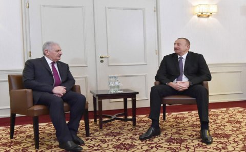 Prezident İlham Əliyev ilə Binəli Yıldırımın Münxendə görüşü olub - FOTO