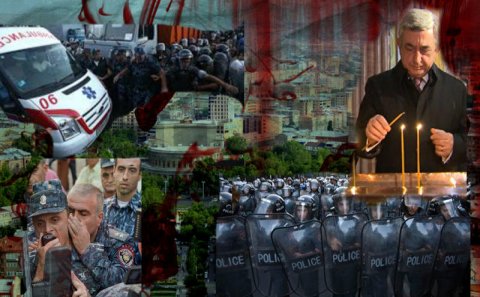 Sarkisyana TUŞLANAN silahlar-İrəvanda vəziyyət gərginləşəcək