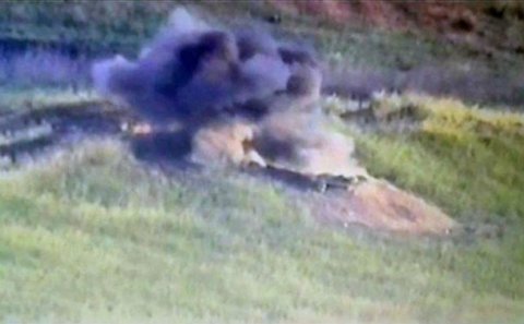 Ermənistan silahlı qüvvələrinin atəş nöqtəsi məhv edildi - Video
