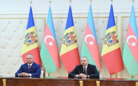Prezidentlər mətbuata bəyanatlarla çıxış etdilər - Fotolar