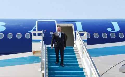 İlham Əliyev Türkiyəyə gedib - FOTOLAR