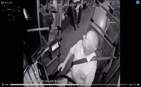 Bakıda avtobus sürücüsünə silah çəkən polis oğlu tutuldu – VİDEO