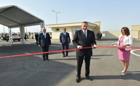 Prezident Balaxanı Sənaye Parkının açılışında iştirak edib