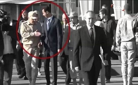 Bəşər Əsədi Vladimir Putinin yanına buraxmadılar - VİDEO