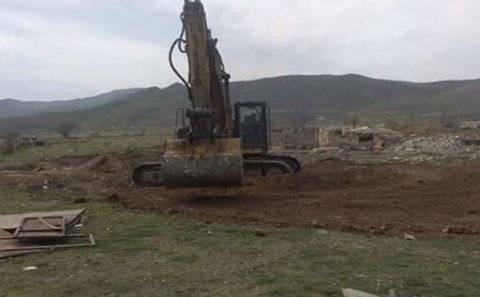 Ermənilər Cəbrayılda şadlıq evi tikmək istəyirlər - FOTO