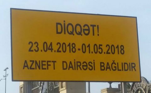 DİQQƏT - Bu yoldan Bakıya giriş tam bağlanır