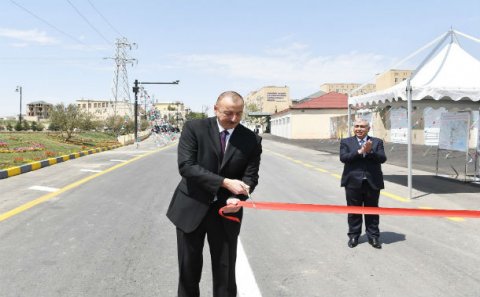 Prezident Lökbatan-Qobu avtomobil yolunun açılışında iştirak edib – FOTOLAR