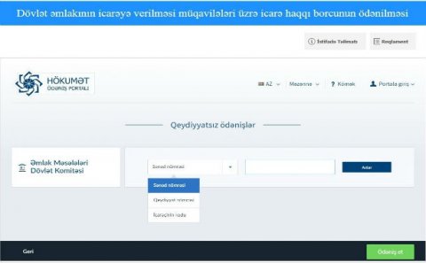Azərbaycanda icarə haqqını internetlə ödəmək mümkün oldu - YENİLİK
