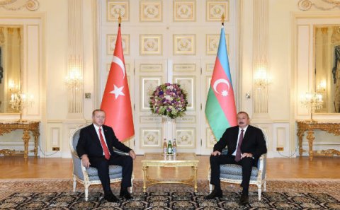 Azərbaycan və Türkiyə prezidentlərinin təkbətək görüşü olub – FOTO