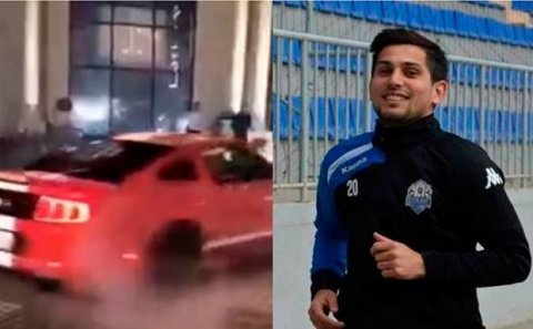 Bakıda futbolçu belə avtoşluq etdi – VİDEO