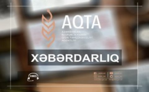 Qida Təhlükəsizliyi Agentliyi də əhaliyə müraciət etdi