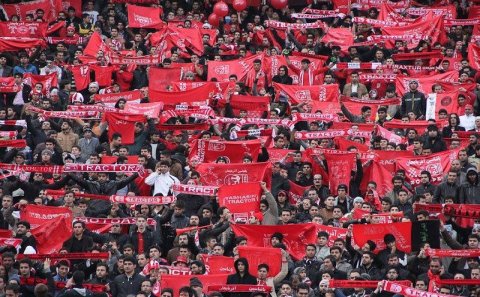 Erməni bayrağı yandırıldı - Təbriz stadionundan yeni video