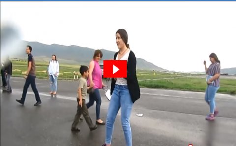 Erməni haxçiyi Xocalı aeroportunu belə murdarladı – VİDEO