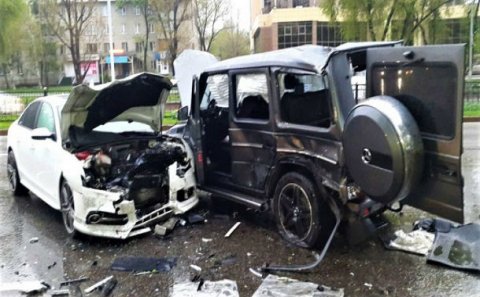Bakıda 12 avtomobili əzən “Gelandewagen” sürücüsü saxlanıldı