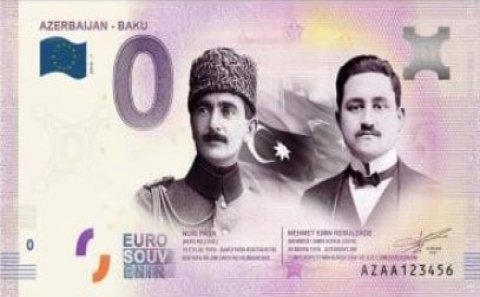 Avronun üzərinə Məmməd Əmin Rəsulzadənin şəkili vuruldu (FOTO)