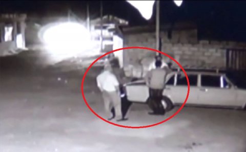 Azərbaycanda baş həkimin evinə edilən hücumun görüntüləri (VİDEO)