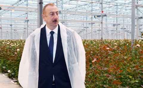 İlham Əliyev Qəbələdə səfərdədir (FOTOLAR)