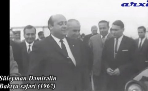 Dəmirəlin 1967-ci il Bakı səfəri: kadrda görün kim var - Video