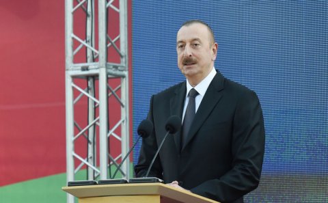 Prezident Sumqayıtın 70 illiyinə həsr olunan tədbirdə iştirak etdi