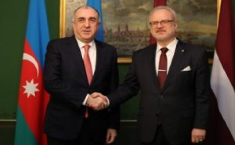 Elmar Məmmədyarov Latviya Prezidenti ilə görüşüb