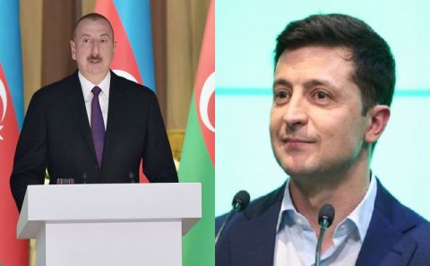 İlham Əliyevlə Vladimir Zelenskinin təkbətək görüşü olub