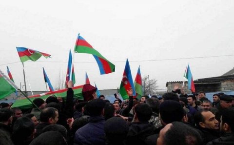Cəlilabadda şəhidlə vida mərasimi başladı