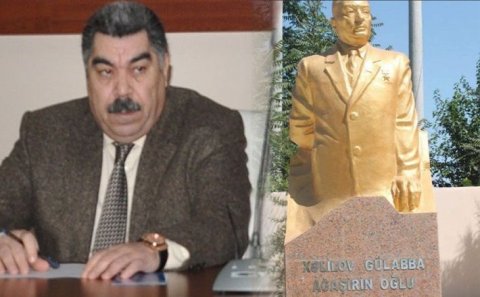 Atasına qızıldan heykəl qoyduran icra başçısı məsləhətçini işdən çıxardı — ŞİKAYƏT