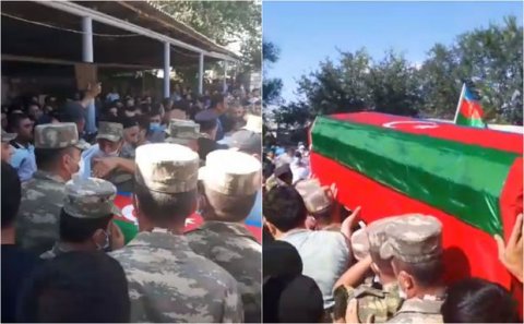 Şəhidimiz torpağa tapşırıldı — FOTO