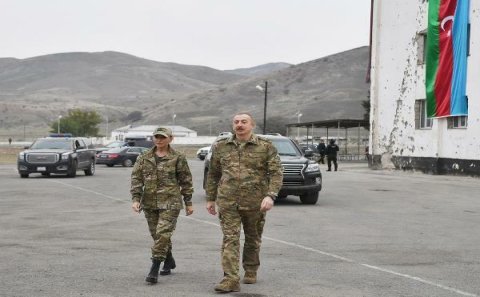 İlham Əliyev və Mehriban Əliyeva Ağdam şəhərinə getdi