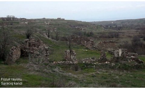 MN işğaldan azad olunmuş daha bir kəndin GÖRÜNTÜLƏRİNİ YAYDI