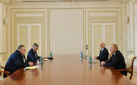 İlham Əliyev Rusiya Baş nazirinin müavinini qəbul etdi