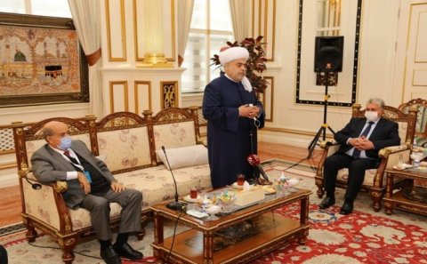 Şeyxülislam “Mədəniyyət naminə sülh” Forumunun iştirakçıları ilə görüşüb – FOTO