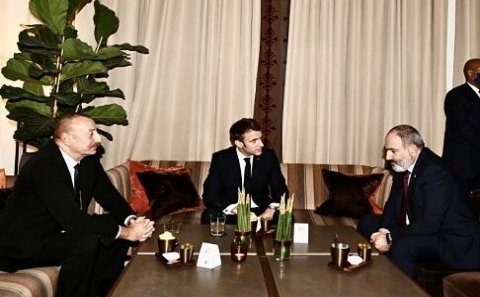 Əliyev və Paşinyan arasında növbəti görüş başladı - Foto