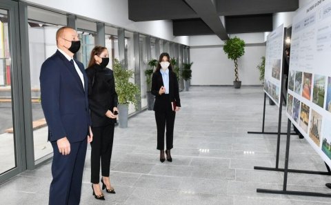 Prezident və xanımı Binədə açılışda - FOTO