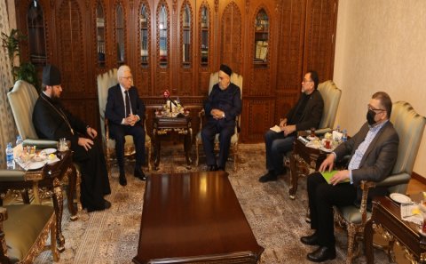 Şeyxülislam həzrətləri Rusiya Federasiyasının ölkəmizdəki səlahiyyətli səfirini qəbul etdi