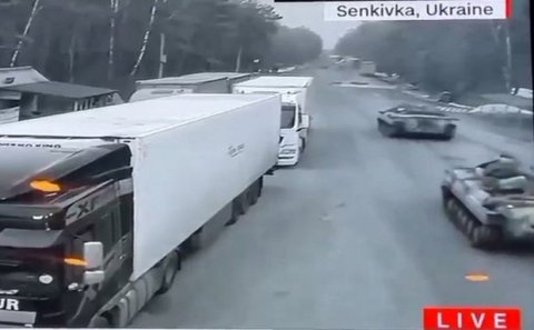 Rusiya Belarus ordusunun dəstəyi ilə Ukraynaya hücum edib - VİDEO